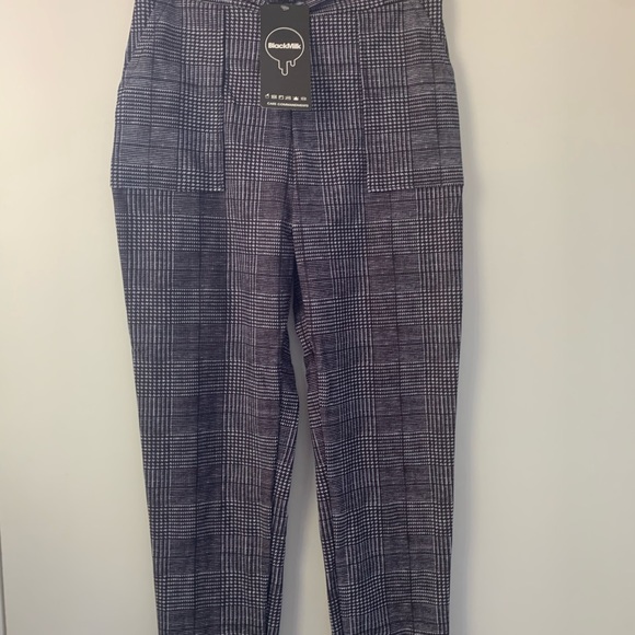 Black Milk Clothing - Tweed Mono Cuffed Pants - Picture 2 of 4